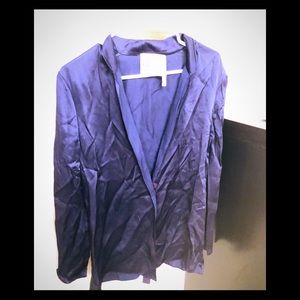 Landon Navy Silky Blazer